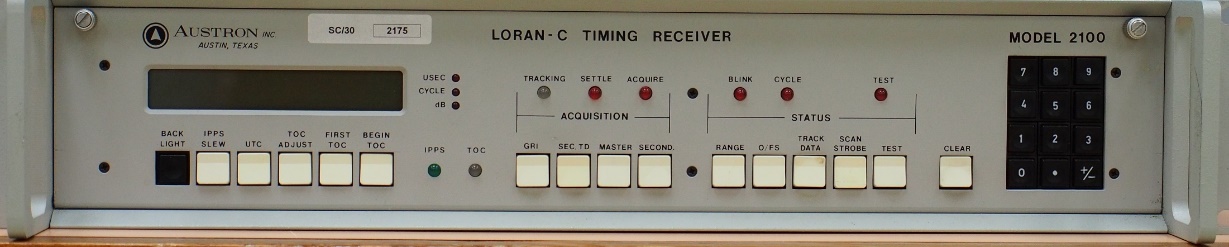 The Austron Model 2100 LORAN-C timing receiver